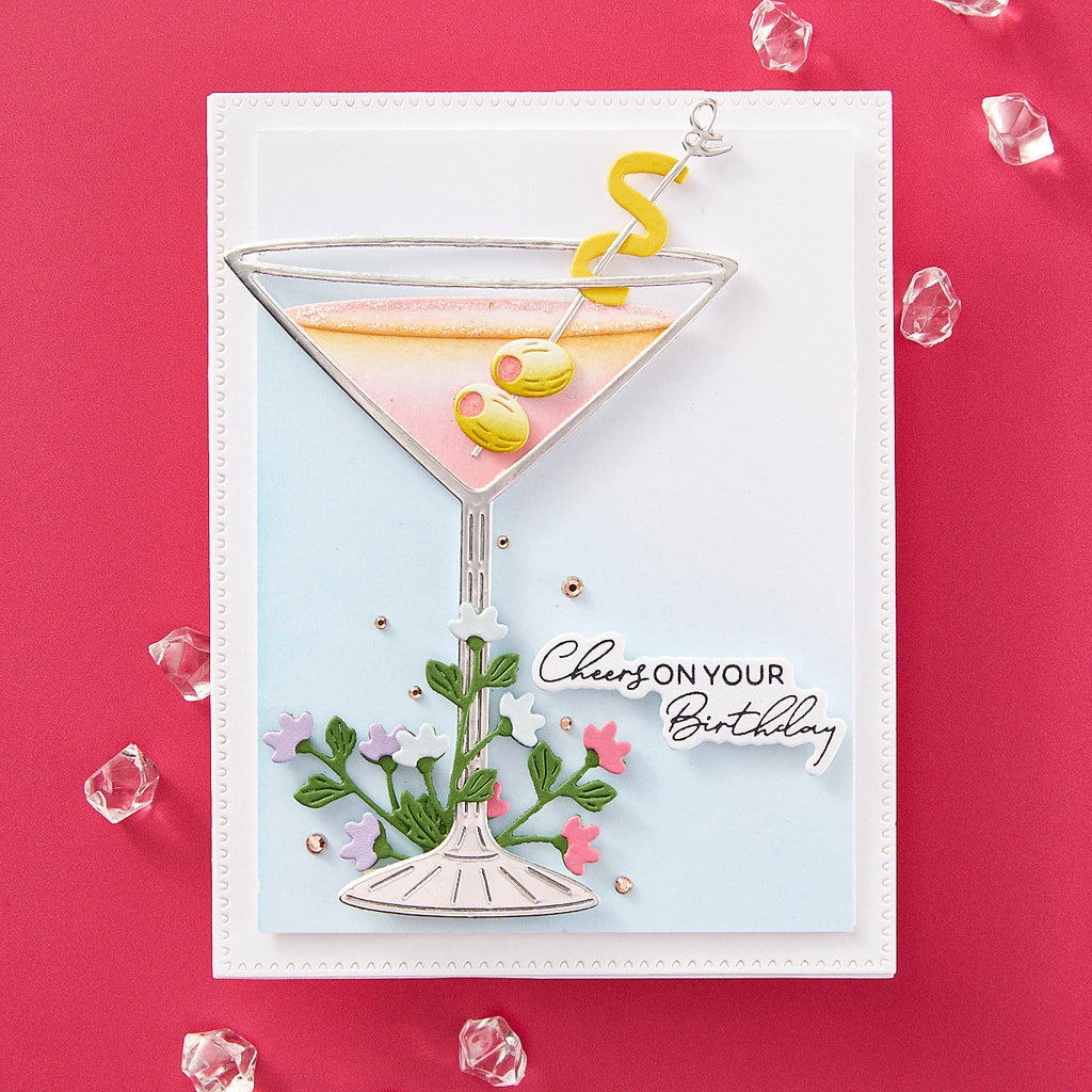 Spellbinders Olive Martinis Etched Dies s4-1372