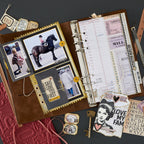 Spellbinders Page with Flap Pocket Etched Dies s7-295 little girl on horse love my fam cards