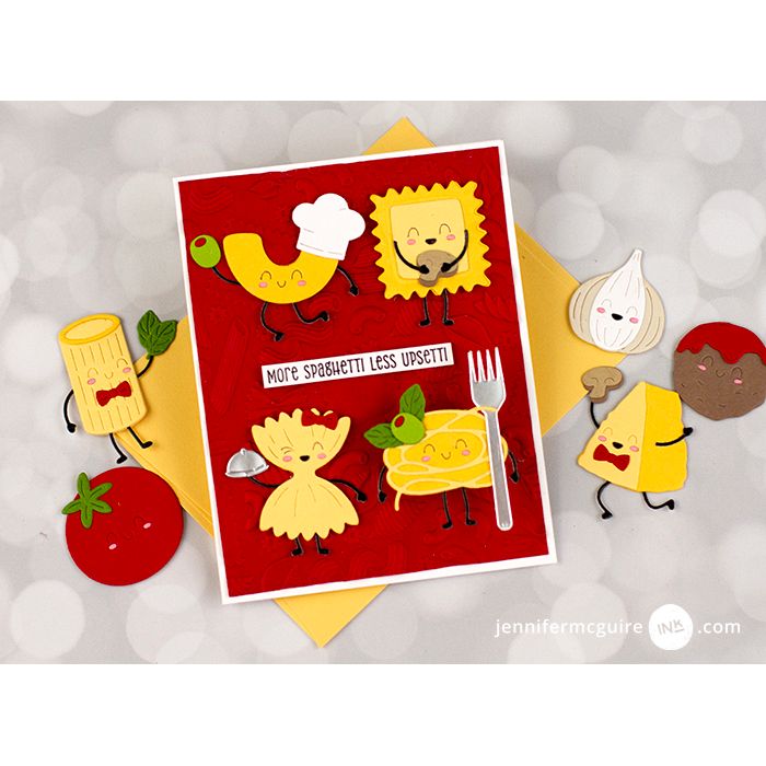 Spellbinders Pasta Friends Etched Dies s4-1494 | color-code:ALT01