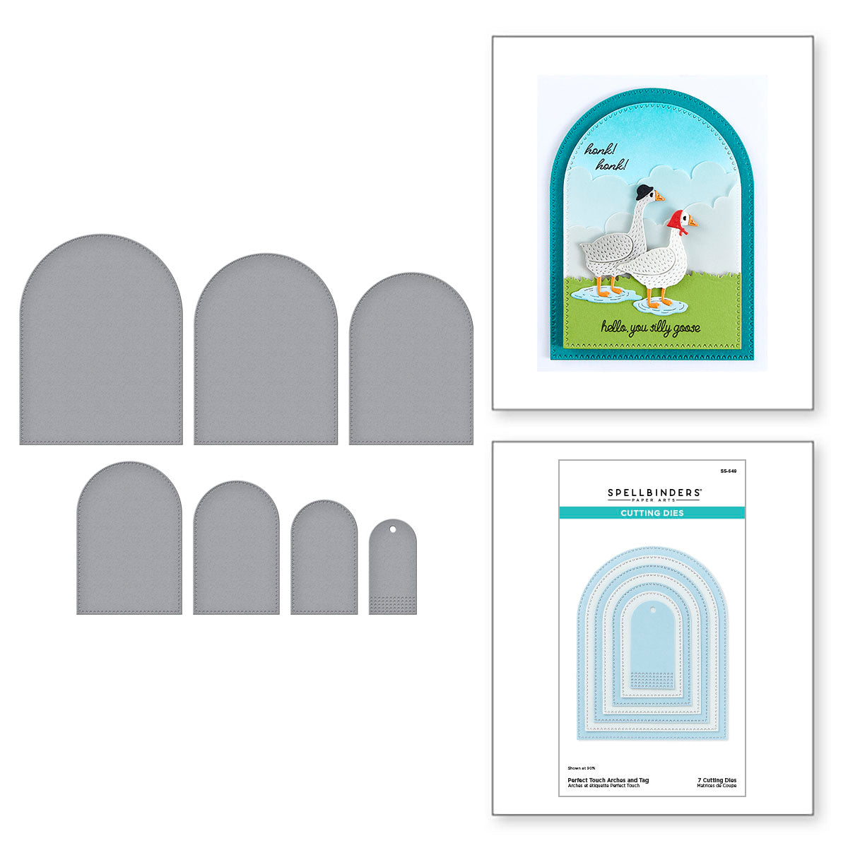 Spellbinders Perfect Touch Arches and Tag s5-649