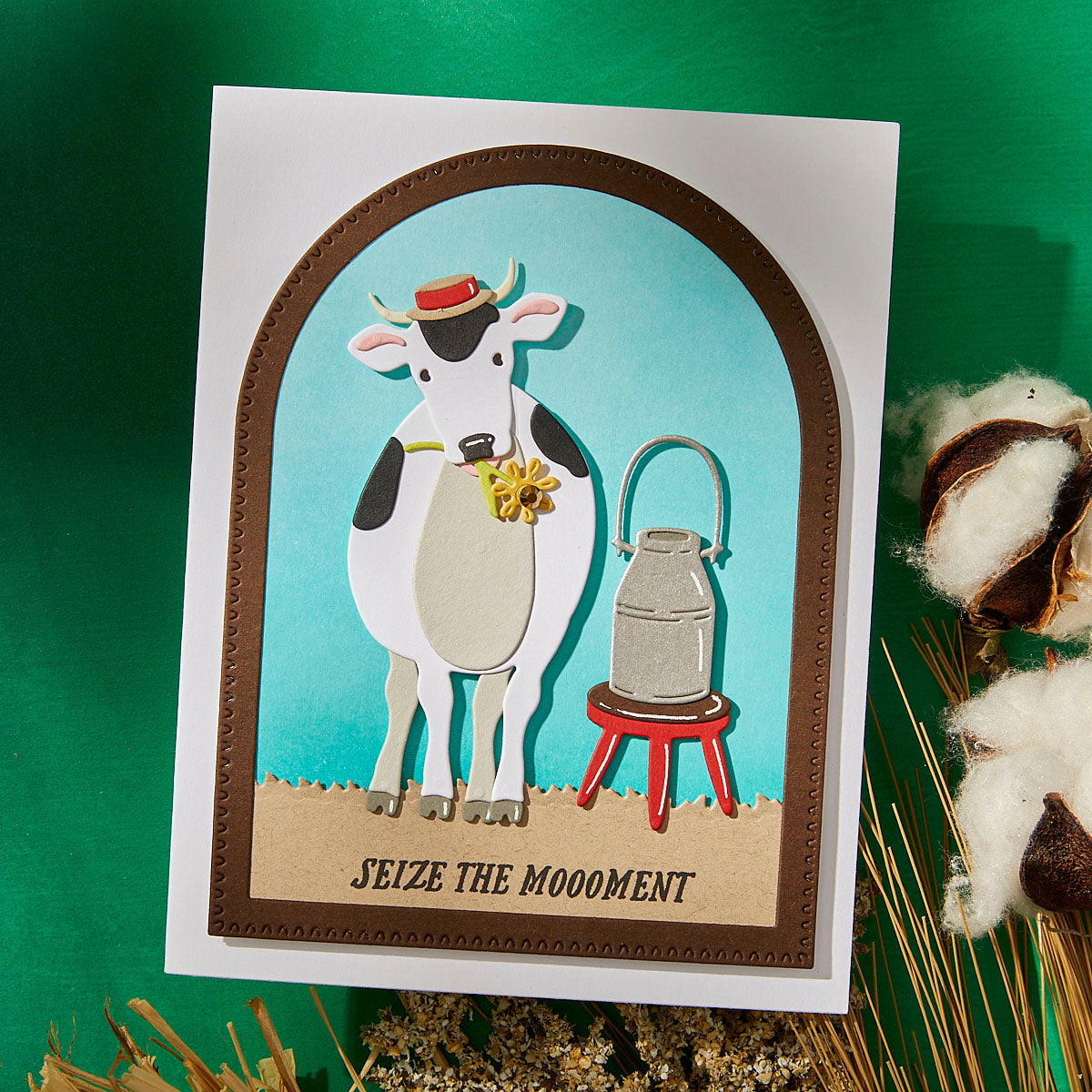 Spellbinders Perfect Touch Arches and Tag s5-649 cow