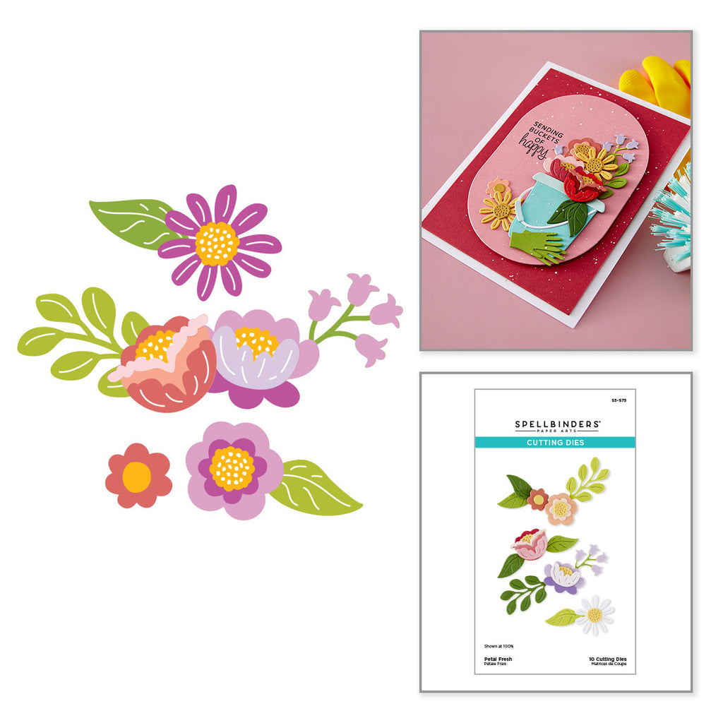 Spellbinders Petal Fresh Etched Dies s3-573