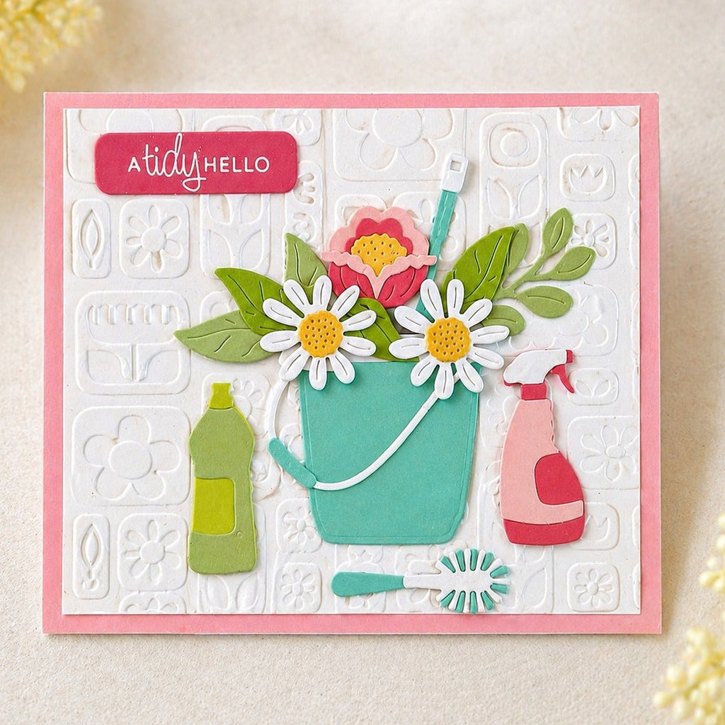Spellbinders Petal Fresh Etched Dies s3-573 a tidy hello