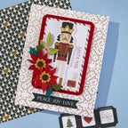Spellbinders Petite Criss Cross Press Plate bp-311 nutcracker
