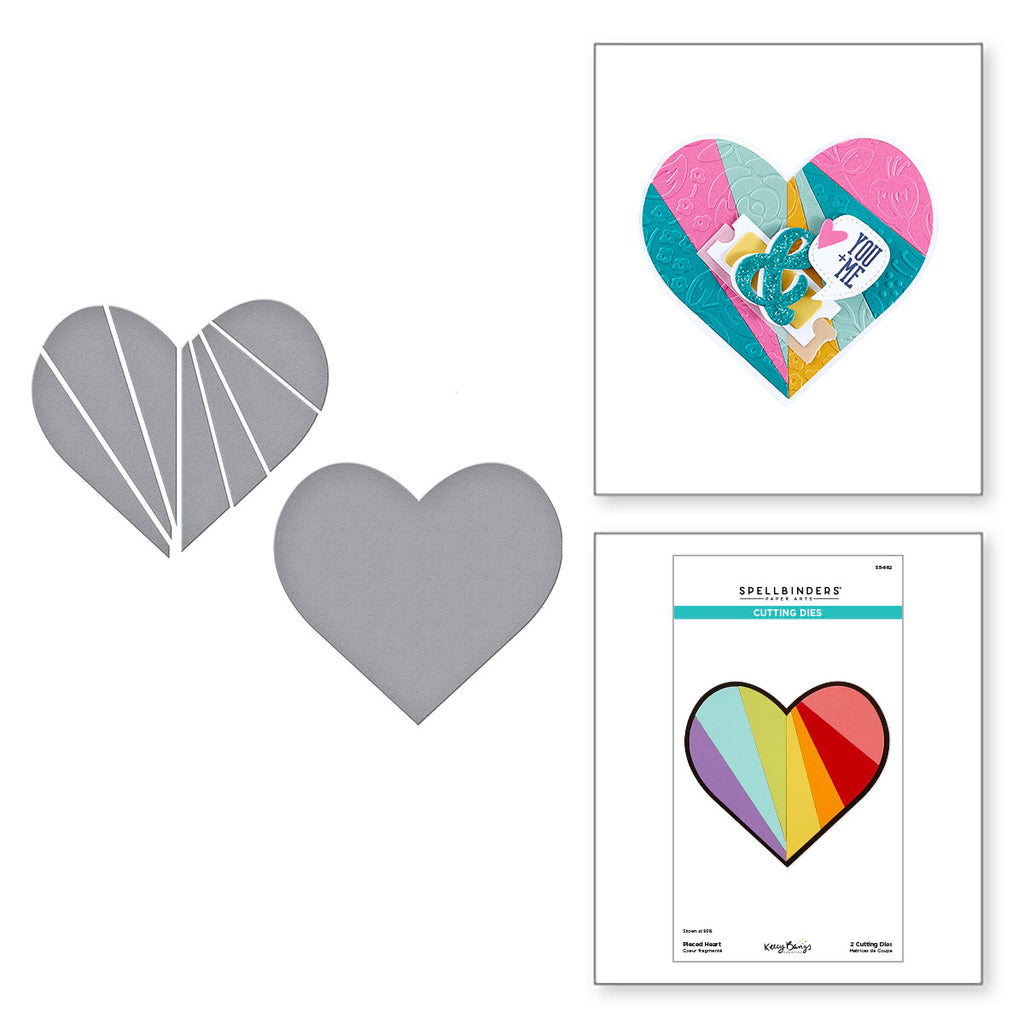 Spellbinders Pieced Heart Etched Dies s5-662