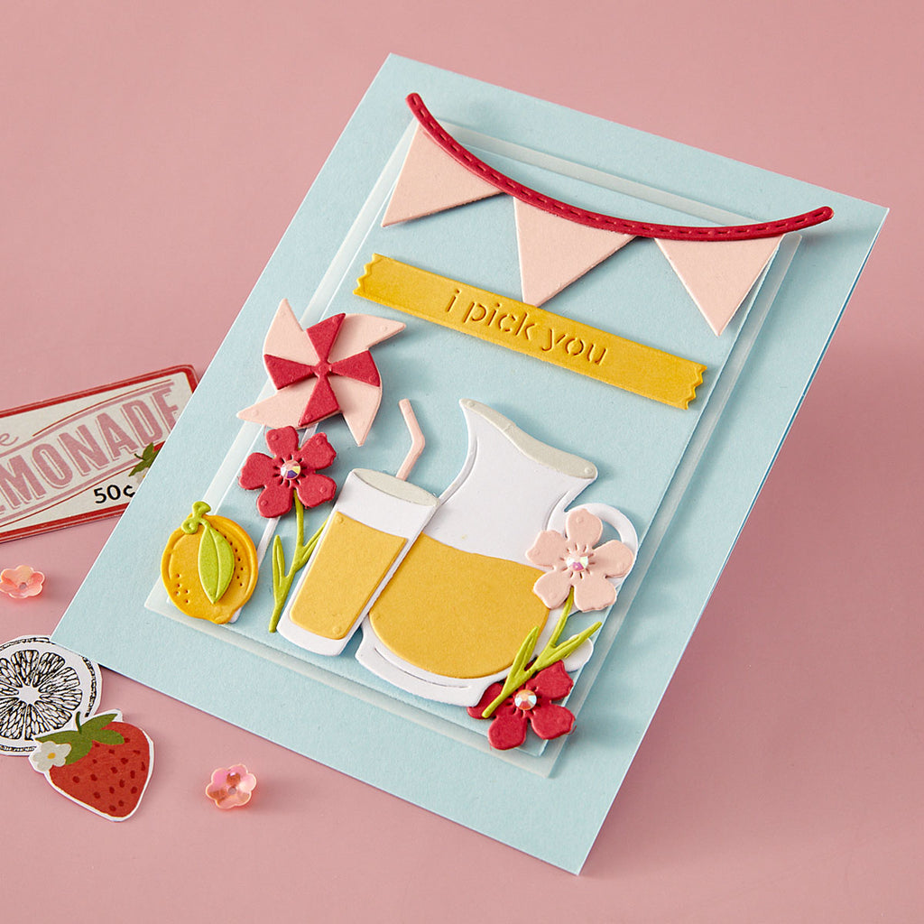 Spellbinders Pink Lemonade Stand and Tags Dies bundle pick you