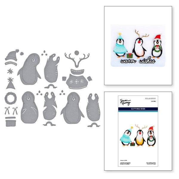 Spellbinders Playful Penguins Etched Dies s4-1380 – Simon Says Stamp