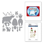 Spellbinders Polar Bear Pals Etched Dies s4-1475