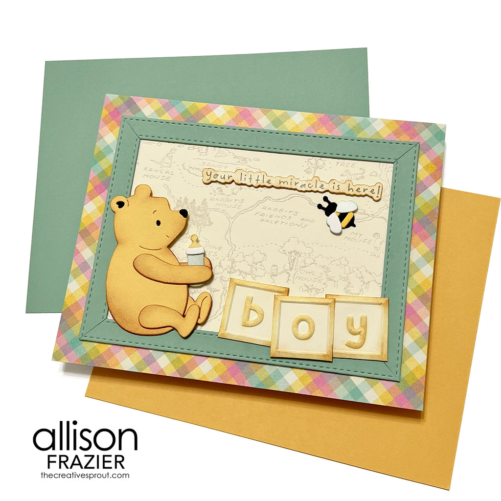 Spellbinders Pooh and Piglet Etched Dies s5-682 it's a boy | color-code:ALT02