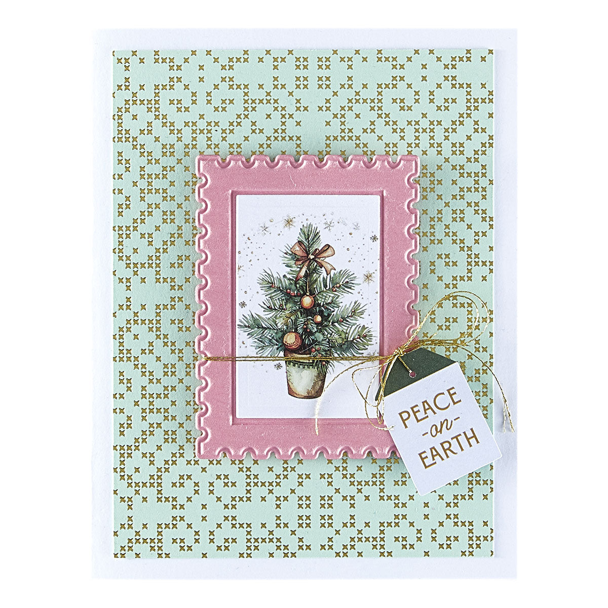 Spellbinders Postage Stamps 3D Emboss and Cut Folder e3d-132