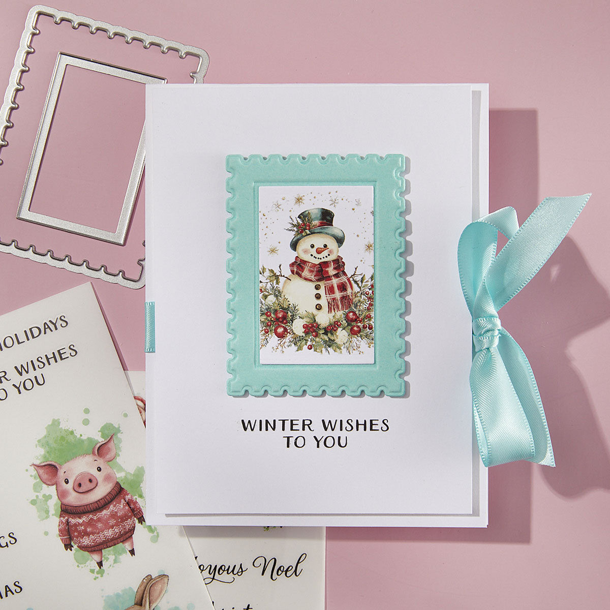 Spellbinders Postage Stamps 3D Emboss and Cut Folder e3d-132