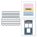 Spellbinders Pressed Lace Borders Press Plate and Die Set bp-284