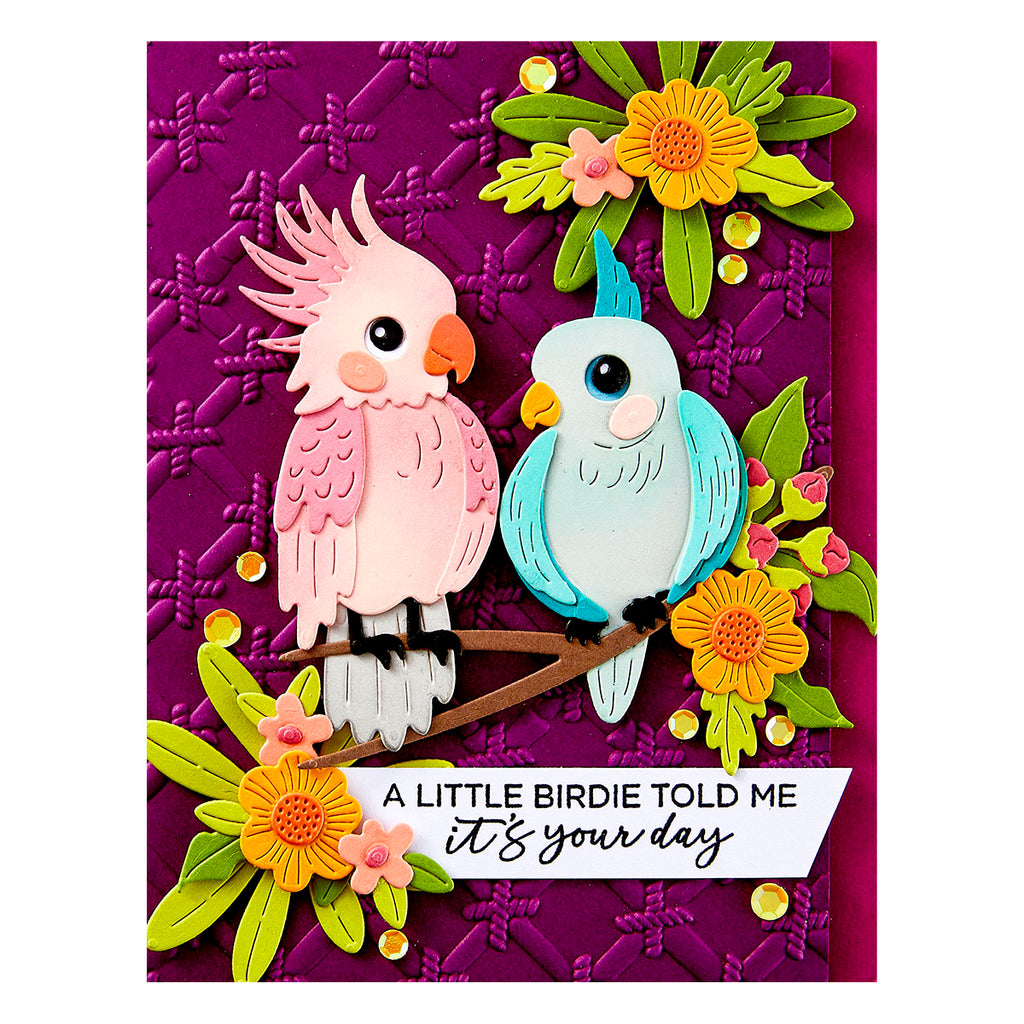 Spellbinders Pretty Birds Etched Dies s4-1406 your day