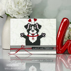 Spellbinders Puffy Hearts 3D Embossing Folder e3d-163 dog with heart colloar | color-code:ALT01