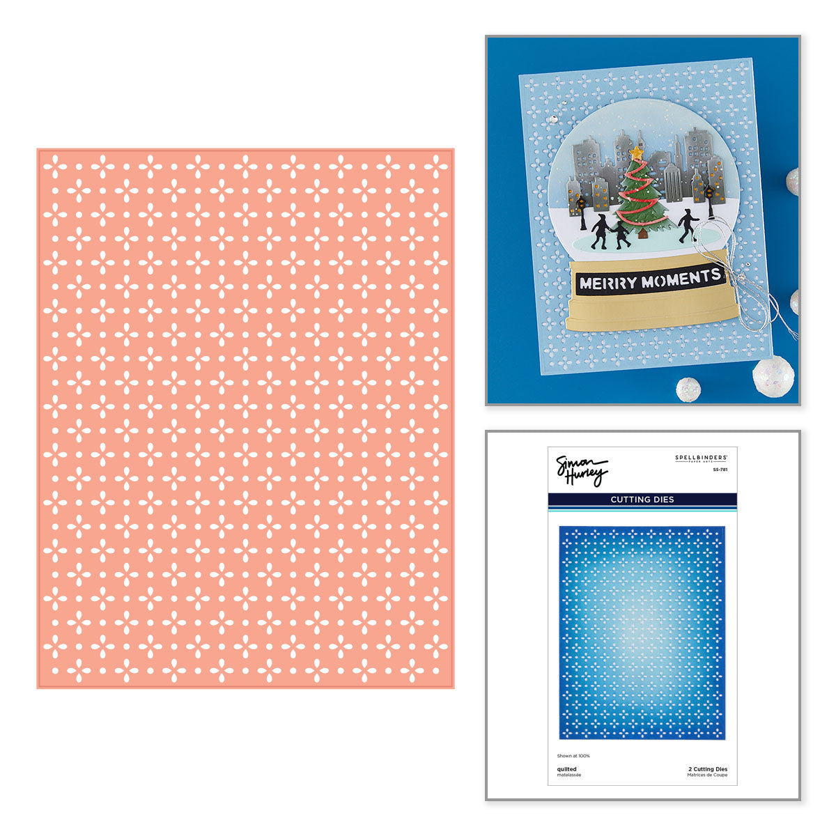Spellbinders Quilted Etched Dies s5-781
