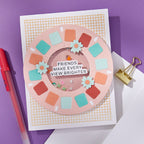 Spellbinders Reel Color Sentiments and Edges BetterPress Plate and Dies Bundle friends