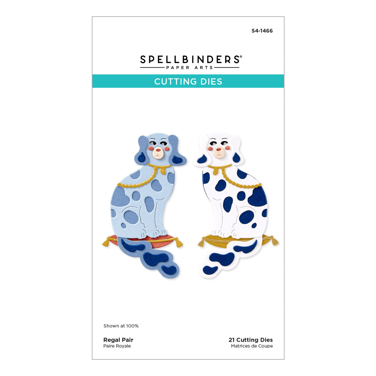 Spellbinders Regal Pair Etched Dies s4-1466
