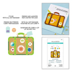 Spellbinders Retro Suitcase and Sentiments Stamp and Die Set sds-221
