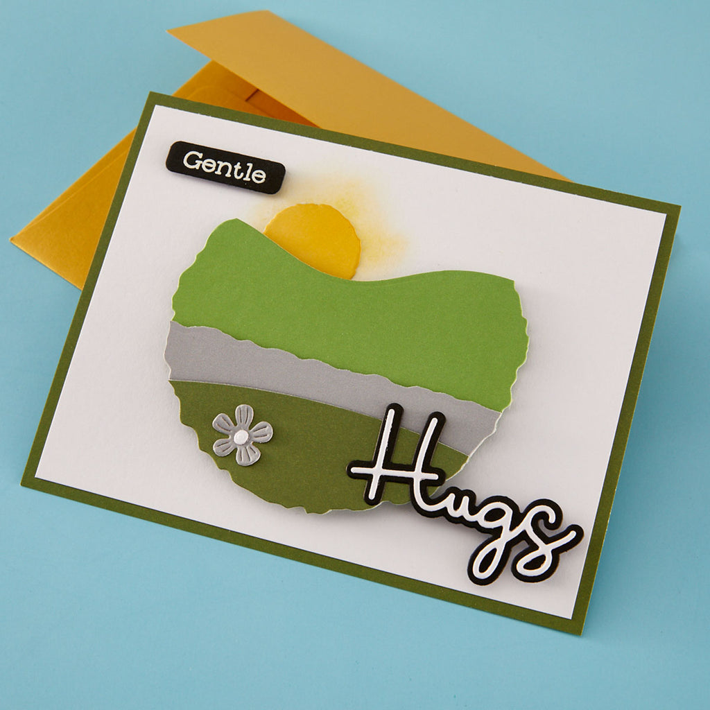 Spellbinders Ripped Edge Circles Etched Dies s4-1511 hugs