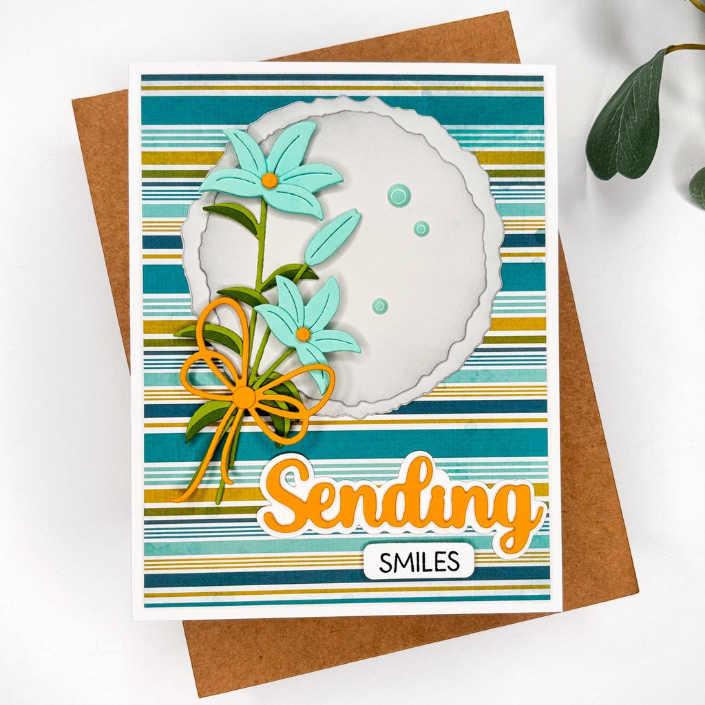 Spellbinders Ripped Edge Circles Etched Dies s4-1511 sending smiles