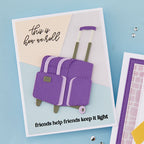 Spellbinders Rolling Craft Tote Etched Dies s5-714 therapy friends