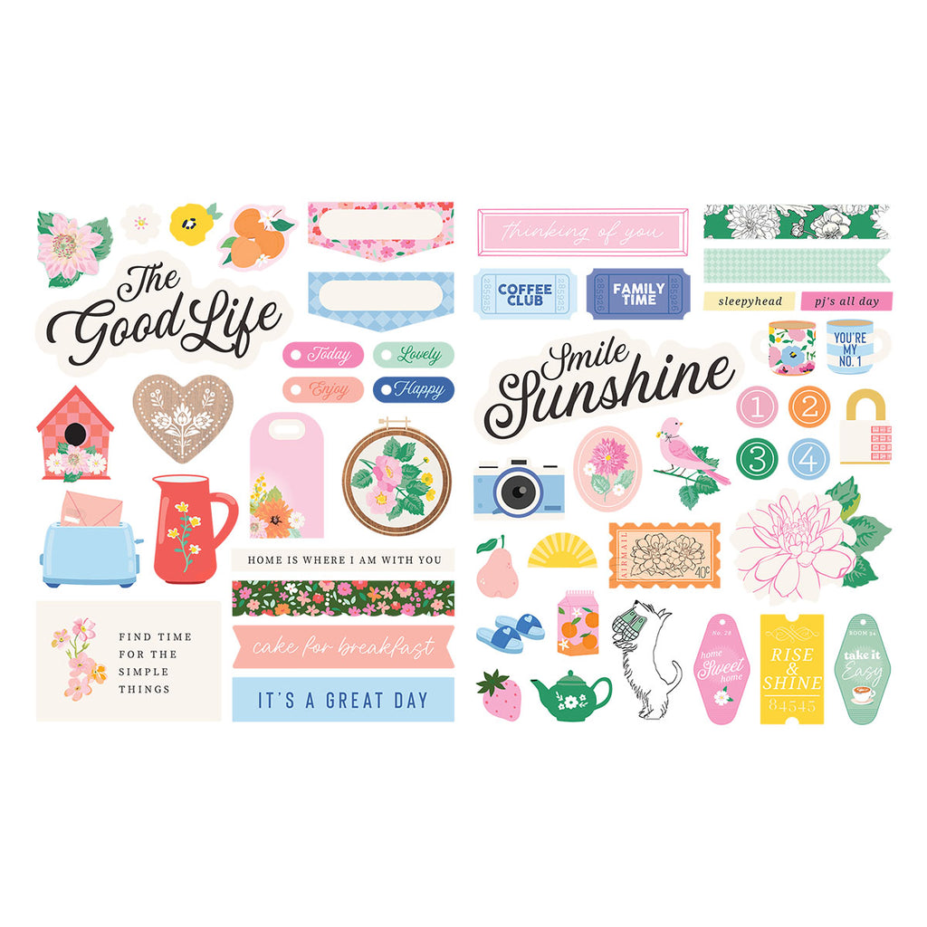 Spellbinders Rosie's Studio Breakfast in Bed Chipboard Stickers 169219
