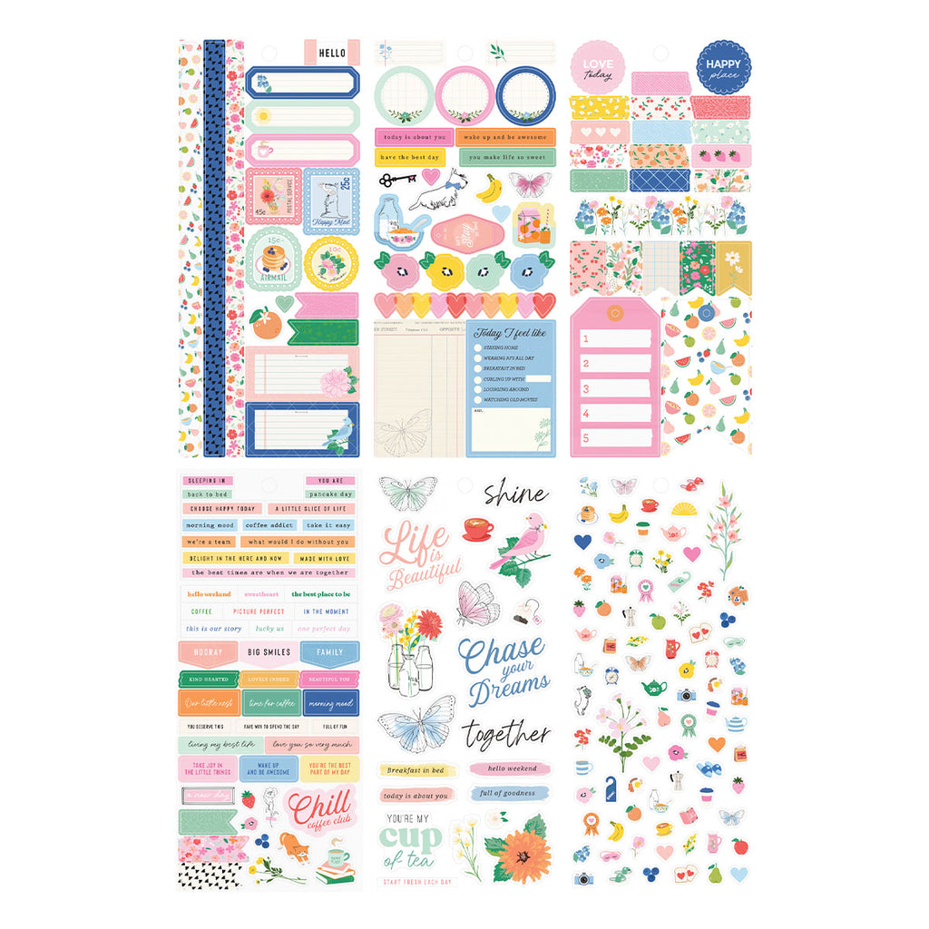 Spellbinders Rosie's Studio Breakfast in Bed Sticker Book 169220