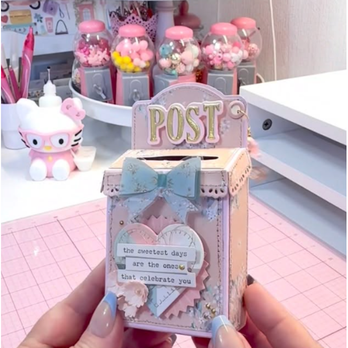 Spellbinders Rosie's Studio Clementine Butterfly And Bow Embellishments 169296 cute box