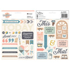 Spellbinders Rosie's Studio Clementine Chipboard Embellishments 169290