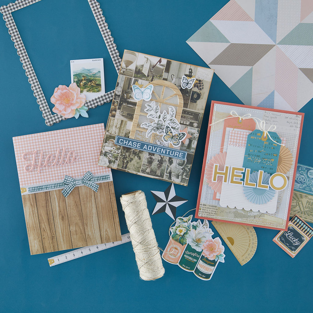 Spellbinders Rosie's Studio Clementine Diecut Cardstock Ephemera 169288 hello