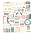 Spellbinders Rosie's Studio Clementine Diecut Cardstock Sentiments 169289