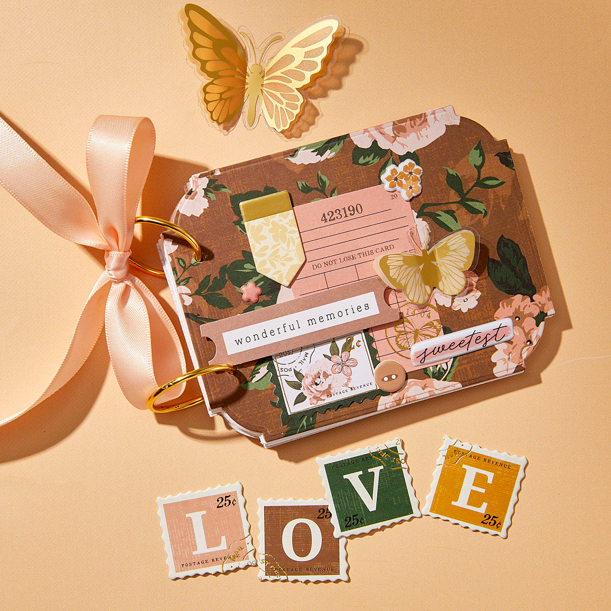 Spellbinders Rosie's Studio Golden Afternoon Embellishment Set rbd-009 love