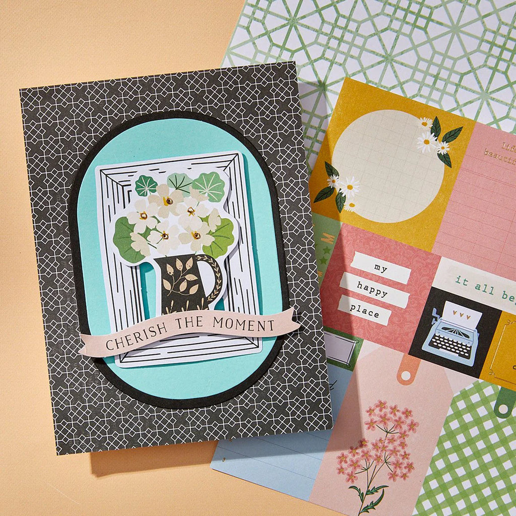 Spellbinders Rosie's Studio Hello It's Me 6x6 Designer Paper Pad 168832 moment