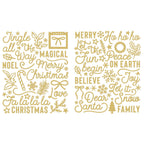 Spellbinders Rosie's Studio Sleigh Bells Ring Foil Puffy Stickers 169424