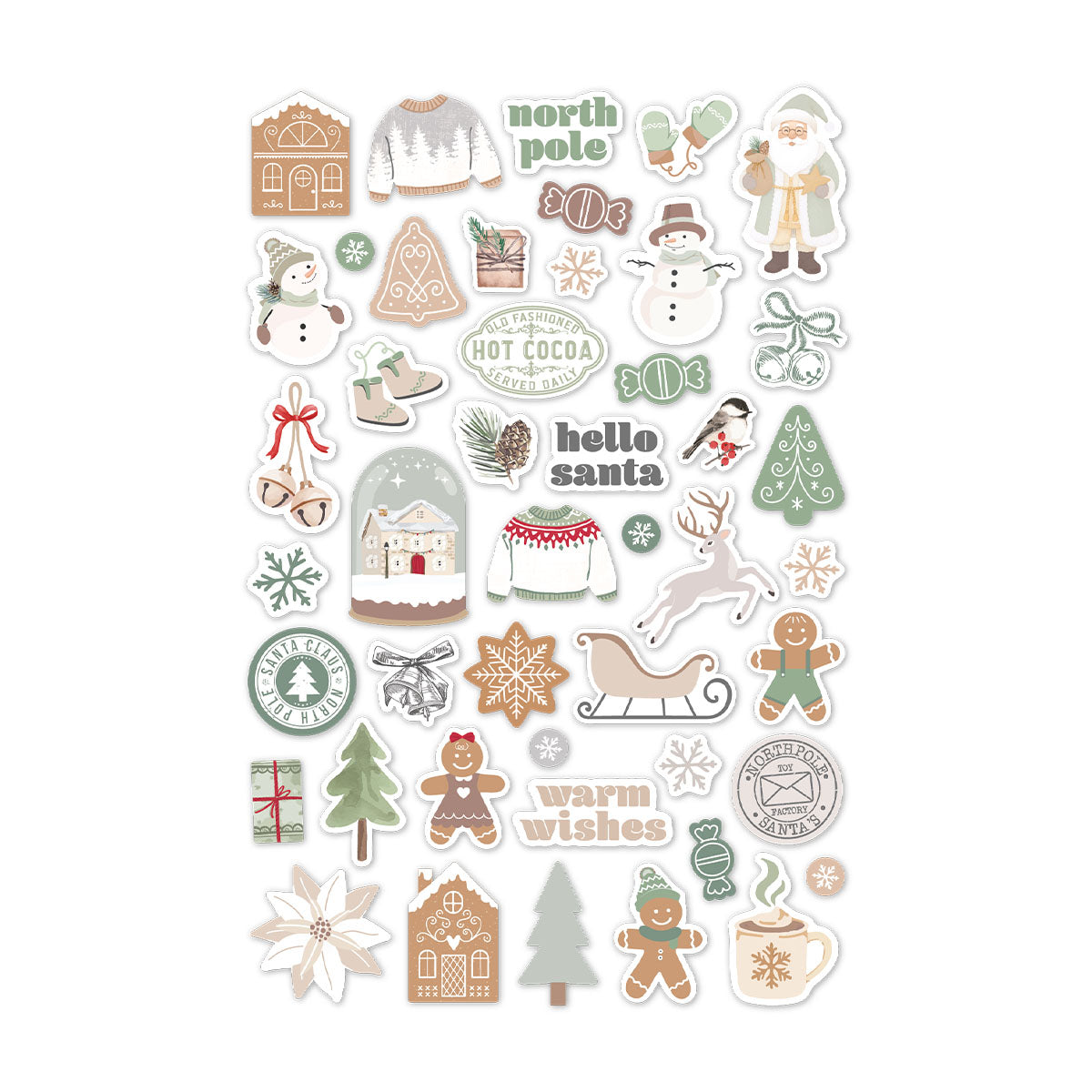 Spellbinders Rosie's Studio Sleigh Bells Ring Puffy Stickers 169426