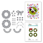 Spellbinders Say Cheese Classic Mouse Christmas Holiday Wreath Etched Dies s6-265