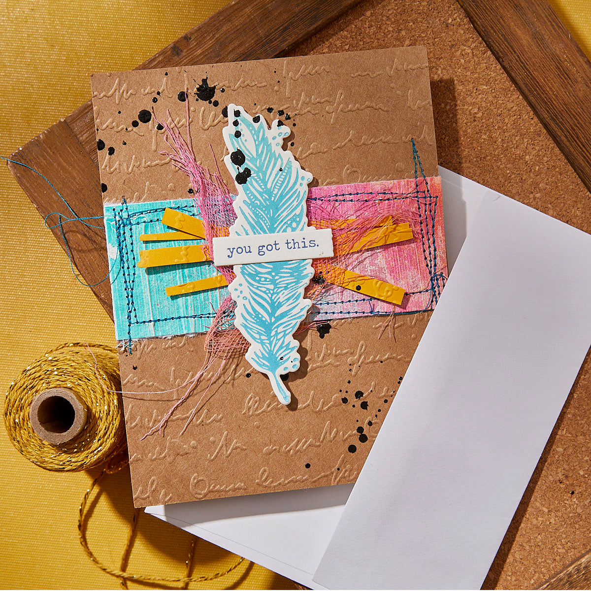 Spellbinders Scribbled Letter Embossing Folder ses-065 you got this