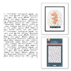 Spellbinders Script Text BetterPress Plate bp-287