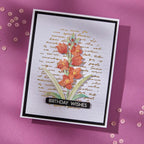 Spellbinders Script Text BetterPress Plate bp-287 birthday