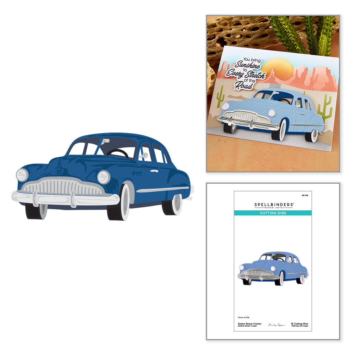 Spellbinders Sedan Street Cruiser Etched Dies s5-758