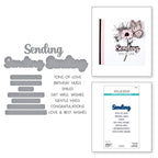Spellbinders Sending Smiles Sentiments Clear Stamp and Die Set sds-202