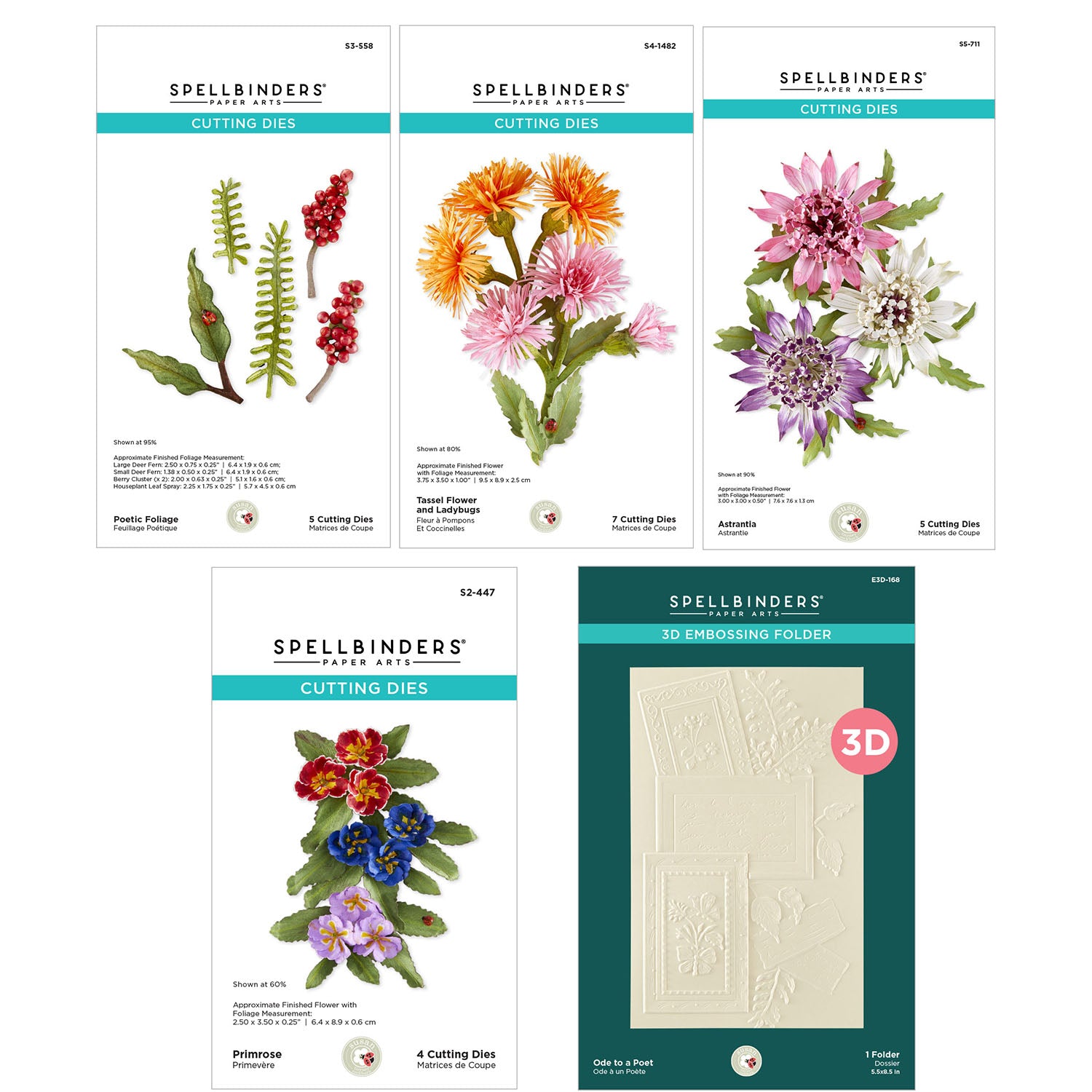 Spellbinders Serenity Garden Die and Folder Bundle bd-1052