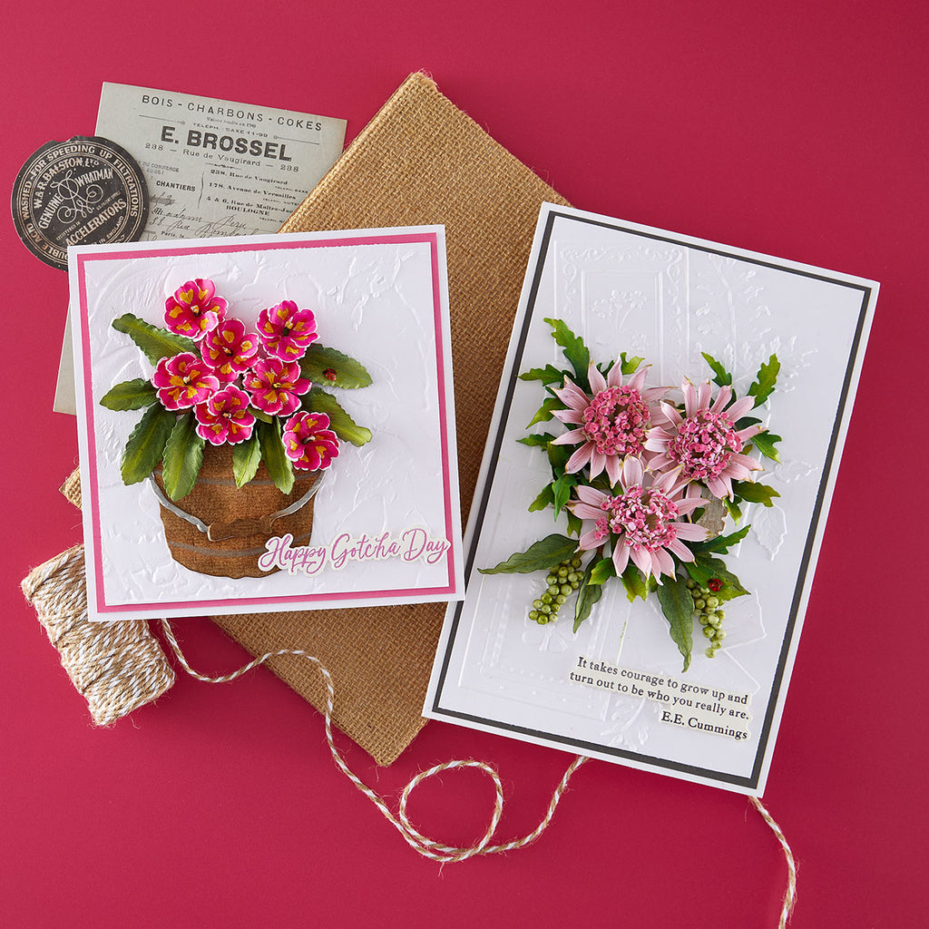 Spellbinders Serenity Garden Die and Folder Bundle bd-1052 happy gotcha day