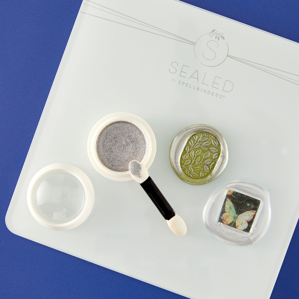 Spellbinders Silver Bullion Wax Seal Powder wsa-005 color