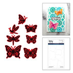 Spellbinders Simon Hurley Blooming Butterflies Coordinating Dies s5-754