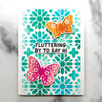 Spellbinders Simon Hurley Blooming Butterflies Coordinating Dies s5-754 fluttering by