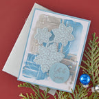 Spellbinders Simon Hurley Ho Ho Ho Etched Coordinating Dies s7-282 let it snow