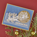 Spellbinders Simon Hurley Ho Ho Ho Etched Coordinating Dies s7-282 sleigh all the way