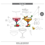 Spellbinders Sip Sip Ole' Etched Dies s5-724 assembly