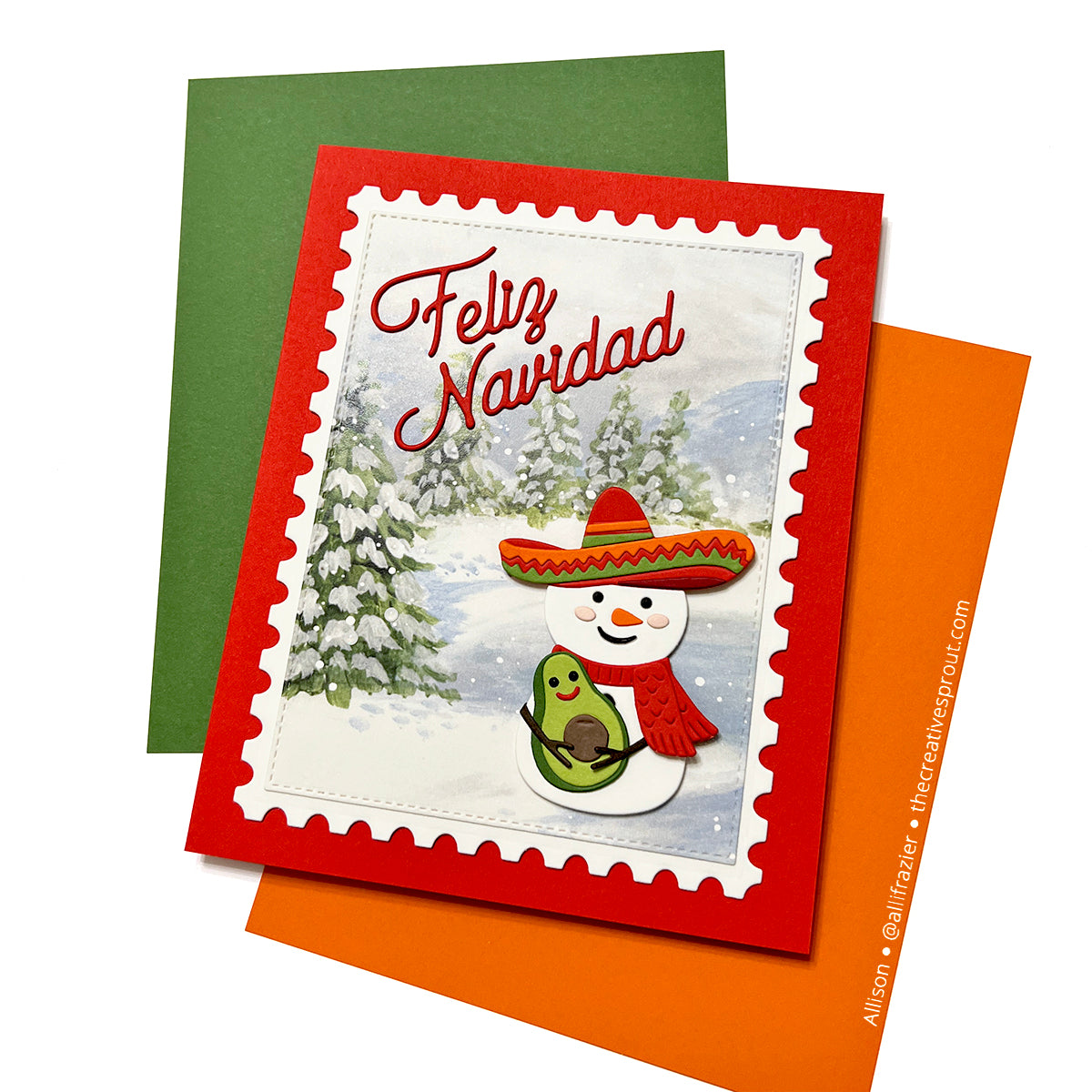 Spellbinders Sip Sip Ole Etched Dies s5-724 snowman